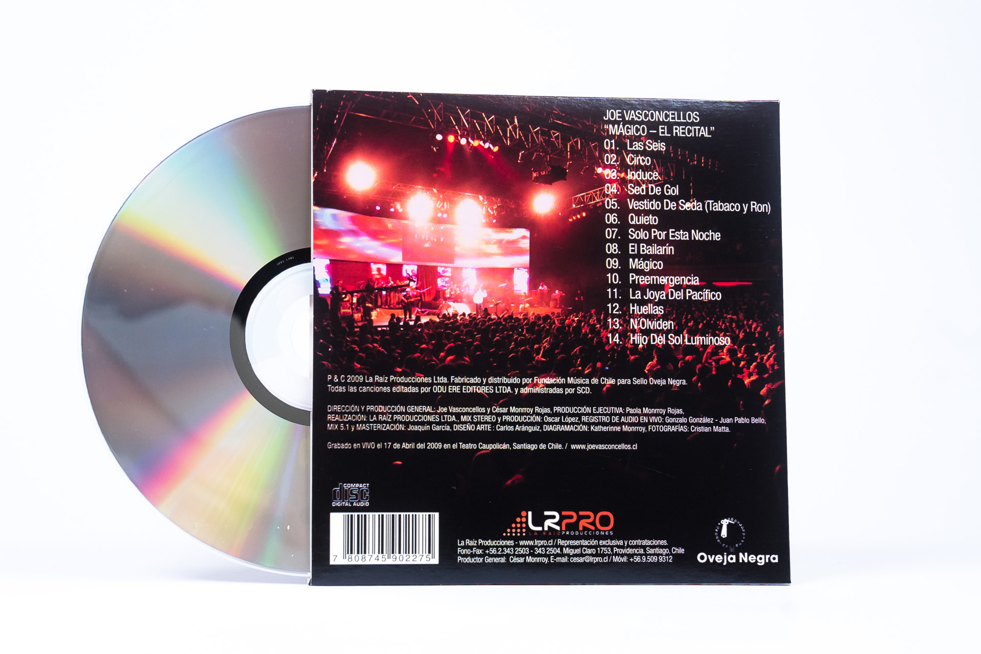 MÁGICO, EL RECITAL (2009) - DISCO SIMPLE - Imagen 2
